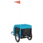 Haustier-Fahrradanhänger, Eisen-Oxford-Stoff, Blau, Schwarz von , Kinderwagen für Haustiere - Ref: Foro24-94002, Preis: 99,85...