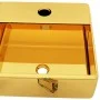Waschbecken mit Hahnloch 38x30x11,5 cm Keramik Gold von , Sinkt - Ref: Foro24-143488, Preis: 77,29 €, Rabatt: %