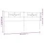 Cabecero de metal blanco 200 cm de , Cabeceros y pies de cama - Ref: Foro24-355354, Precio: 38,53 €, Descuento: %