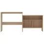 Mesa alta de bar con 2 tableros roble 130x40x120 cm de , Mesas de cocina y de comedor - Ref: Foro24-280219, Precio: 180,77 €,...