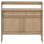 High bar table with 2 oak tops 130x40x120 cm by , Kitchen and dining tables - Ref: Foro24-280219, Price: 180,80 €, Discount: %