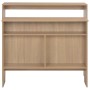 Hoher Bartisch mit 2 Eichenplatten 130x40x120 cm von , Küchen- und Esstische - Ref: Foro24-280219, Preis: 167,29 €, Rabatt: %