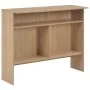 High bar table with 2 oak tops 130x40x120 cm by , Kitchen and dining tables - Ref: Foro24-280219, Price: 180,80 €, Discount: %