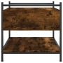 Mesa de centro madera de ingeniería roble ahumado 50x50x50 cm de , Mesas de centro - Ref: Foro24-833967, Precio: 46,04 €