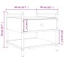 Couchtisch aus geräuchertem Eichenholzwerkstoff, 50 x 50 x 50 cm von , Couchtisch - Ref: Foro24-833967, Preis: 45,86 €, Rabat...