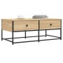 Couchtisch aus Sonoma-Eichenholzwerkstoff, 100 x 51 x 40 cm von , Couchtisch - Ref: Foro24-833971, Preis: 65,86 €, Rabatt: %