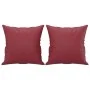 Red synthetic leather 3-piece sofa set with cushions by , Sofas - Ref: Foro24-3201396, Price: 533,99 €, Discount: %
