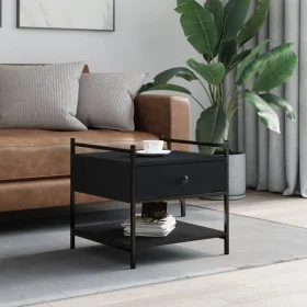 Mesa de centro madera de ingeniería negro 50x50x50 cm de , Mesas de centro - Ref: Foro24-833965, Precio: 47,14 €, Descuento: %