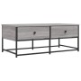 Sonoma-Couchtisch aus grauem Holzwerkstoff, 100 x 51 x 40 cm von , Couchtisch - Ref: Foro24-833973, Preis: 68,86 €, Rabatt: %