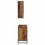 Juego de muebles de baño con estante 2 pcs Madera Vieja