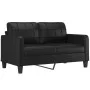 3-piece black synthetic leather sofa set with cushions by , Sofas - Ref: Foro24-3201363, Price: 455,54 €, Discount: %