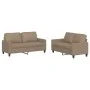 Juego de sofás con cojines 2 piezas cuero sintético capuchino de , Sofás - Ref: Foro24-3201412, Precio: 387,59 €, Descuento: %
