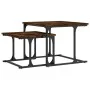 Stapelbarer Couchtisch, 2-teilig, Holzwerkstoff, geräucherte Eiche von , Couchtisch - Ref: Foro24-833370, Preis: 41,93 €, Rab...