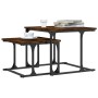 Stapelbarer Couchtisch, 2-teilig, Holzwerkstoff, geräucherte Eiche von , Couchtisch - Ref: Foro24-833370, Preis: 42,46 €, Rab...