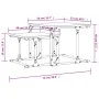 Stapelbarer Couchtisch, 2-teilig, Holzwerkstoff, geräucherte Eiche von , Couchtisch - Ref: Foro24-833370, Preis: 41,93 €, Rab...