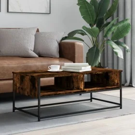 Smoked oak engineered wood coffee table 100x51x40 cm by , Coffee table - Ref: Foro24-835351, Price: 55,51 €, Discount: %