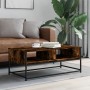 Smoked oak engineered wood coffee table 100x51x40 cm by , Coffee table - Ref: Foro24-835351, Price: 56,28 €, Discount: %
