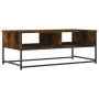 Smoked oak engineered wood coffee table 100x51x40 cm by , Coffee table - Ref: Foro24-835351, Price: 55,51 €, Discount: %
