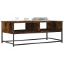 Smoked oak engineered wood coffee table 100x51x40 cm by , Coffee table - Ref: Foro24-835351, Price: 56,28 €, Discount: %