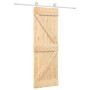 Schiebetür mit Beschlägen aus massivem Kiefernholz 70x210 cm von , Türen - Ref: Foro24-3203082, Preis: 179,64 €, Rabatt: %