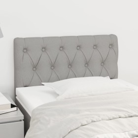 Kopfteil aus hellgrauem Stoff, 80 x 7 x 78/88 cm von , Kopf- und Fußteile - Ref: Foro24-346298, Preis: 42,52 €, Rabatt: %