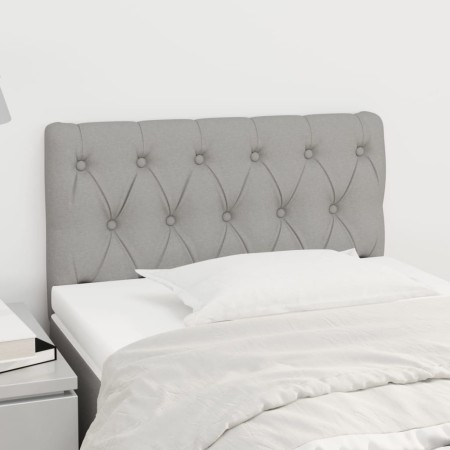 Light gray fabric headboard 80x7x78/88 cm by , Headboards and footboards - Ref: Foro24-346298, Price: 42,52 €, Discount: %