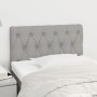Light gray fabric headboard 80x7x78/88 cm by , Headboards and footboards - Ref: Foro24-346298, Price: 42,52 €, Discount: %