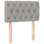 Light gray fabric headboard 80x7x78/88 cm by , Headboards and footboards - Ref: Foro24-346298, Price: 42,52 €, Discount: %