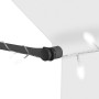 Toldo manual retráctil con LED crema 200 cm