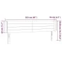 Dunkelbraunes Stoffkopfteil mit LED 203x16x78/88 cm von , Kopf- und Fußteile - Ref: Foro24-3123401, Preis: 74,83 €, Rabatt: %