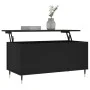 Mesa de centro madera contrachapada negro 90x44,5x45 cm de , Mesas de centro - Ref: Foro24-830965, Precio: 69,12 €, Descuento: %