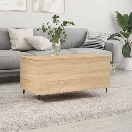 Mesa de centro madera contrachapada roble Sonoma 90x44,5x45 cm de , Mesas de centro - Ref: Foro24-830967, Precio: 67,12 €, De...