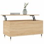 Mesa de centro madera contrachapada roble Sonoma 90x44,5x45 cm de , Mesas de centro - Ref: Foro24-830967, Precio: 67,86 €, De...