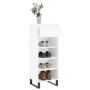 Shoe cabinet made of white glossy plywood 40x36x105 cm by , Shoe racks and shoe organizers - Ref: Foro24-831470, Price: 51,22...