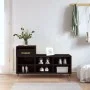 Shoe cabinet made of black plywood wood 102x36x60 cm by , Shoe racks and shoe organizers - Ref: Foro24-831357, Price: 47,00 €...