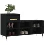 Shoe cabinet made of black plywood wood 102x36x60 cm by , Shoe racks and shoe organizers - Ref: Foro24-831357, Price: 47,00 €...