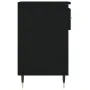 Shoe cabinet made of black plywood wood 102x36x60 cm by , Shoe racks and shoe organizers - Ref: Foro24-831357, Price: 47,00 €...