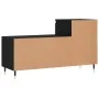 Shoe cabinet made of black plywood wood 102x36x60 cm by , Shoe racks and shoe organizers - Ref: Foro24-831357, Price: 47,00 €...
