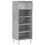 Plywood shoe cabinet in gray concrete wood 40x36x105 cm by , Shoe racks and shoe organizers - Ref: Foro24-831464, Price: 41,0...