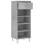 Plywood shoe cabinet in gray concrete wood 40x36x105 cm by , Shoe racks and shoe organizers - Ref: Foro24-831464, Price: 41,0...