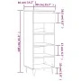 Plywood shoe cabinet in gray concrete wood 40x36x105 cm by , Shoe racks and shoe organizers - Ref: Foro24-831464, Price: 41,0...