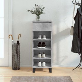 Plywood shoe cabinet in gray concrete wood 40x36x105 cm by , Shoe racks and shoe organizers - Ref: Foro24-831472, Price: 63,6...