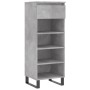 Schuhschrank Sperrholz betongrau 40x36x105 cm von , Schuhregale und Schuhorganisatoren - Ref: Foro24-831472, Preis: 63,61 €, ...