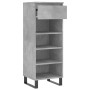 Schuhschrank Sperrholz betongrau 40x36x105 cm von , Schuhregale und Schuhorganisatoren - Ref: Foro24-831472, Preis: 63,61 €, ...