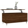 Mesa de centro madera contrachapada roble marrón 90x44,5x45 cm de , Mesas de centro - Ref: Foro24-830971, Precio: 69,61 €, De...