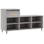 Mueble zapatero madera contrachapada gris Sonoma 102x36x60 cm de , Zapateros y organizadores de calzado - Ref: Foro24-831362,...