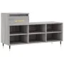 Mueble zapatero madera contrachapada gris Sonoma 102x36x60 cm de , Zapateros y organizadores de calzado - Ref: Foro24-831362,...