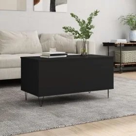 Couchtisch aus Sperrholz schwarz 90x44,5x45 cm von , Couchtisch - Ref: Foro24-830973, Preis: 74,17 €, Rabatt: %