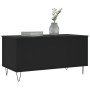 Mesa de centro madera contrachapada negro 90x44,5x45 cm de , Mesas de centro - Ref: Foro24-830973, Precio: 74,56 €, Descuento: %