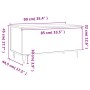 Mesa de centro madera contrachapada negro 90x44,5x45 cm de , Mesas de centro - Ref: Foro24-830973, Precio: 74,56 €, Descuento: %